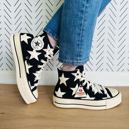 CONVERSE CHUCK 70 BIG STAR LIFT BLACK WHITE