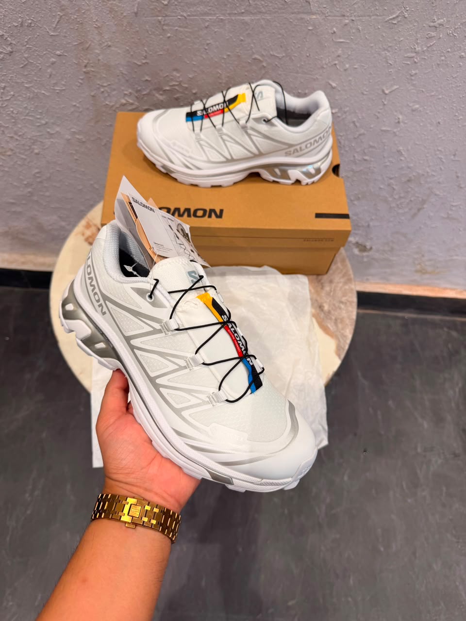 SALOMAN XT-6 LAB WHITE SILVER
