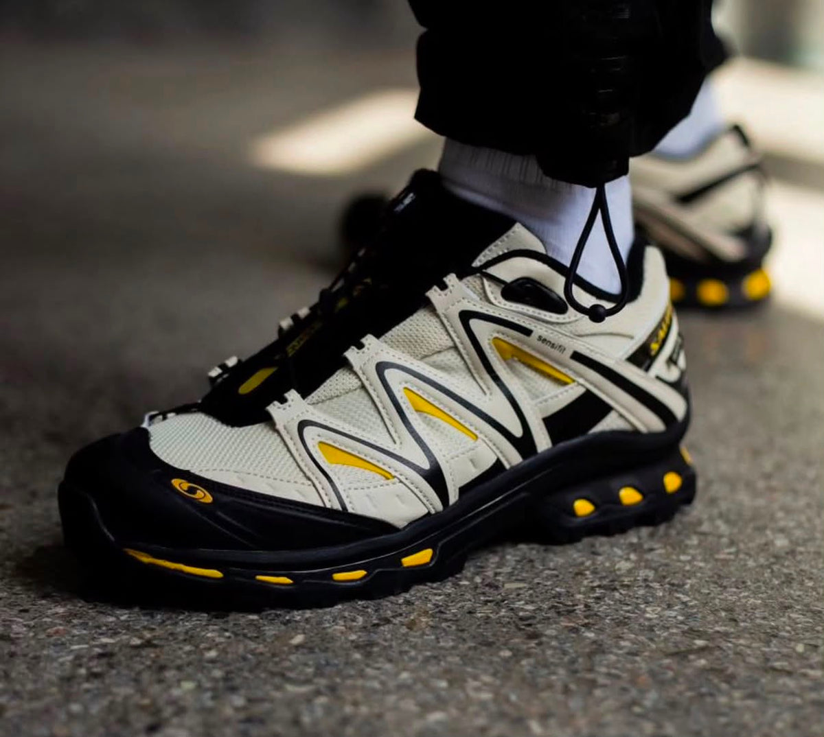 SALOMAN XT QUEST WHITE BLACK YELLOW