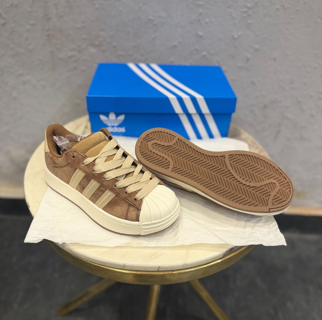 ADIDAS ORIGINALS SUPERSTAR  SUEDE TAN
