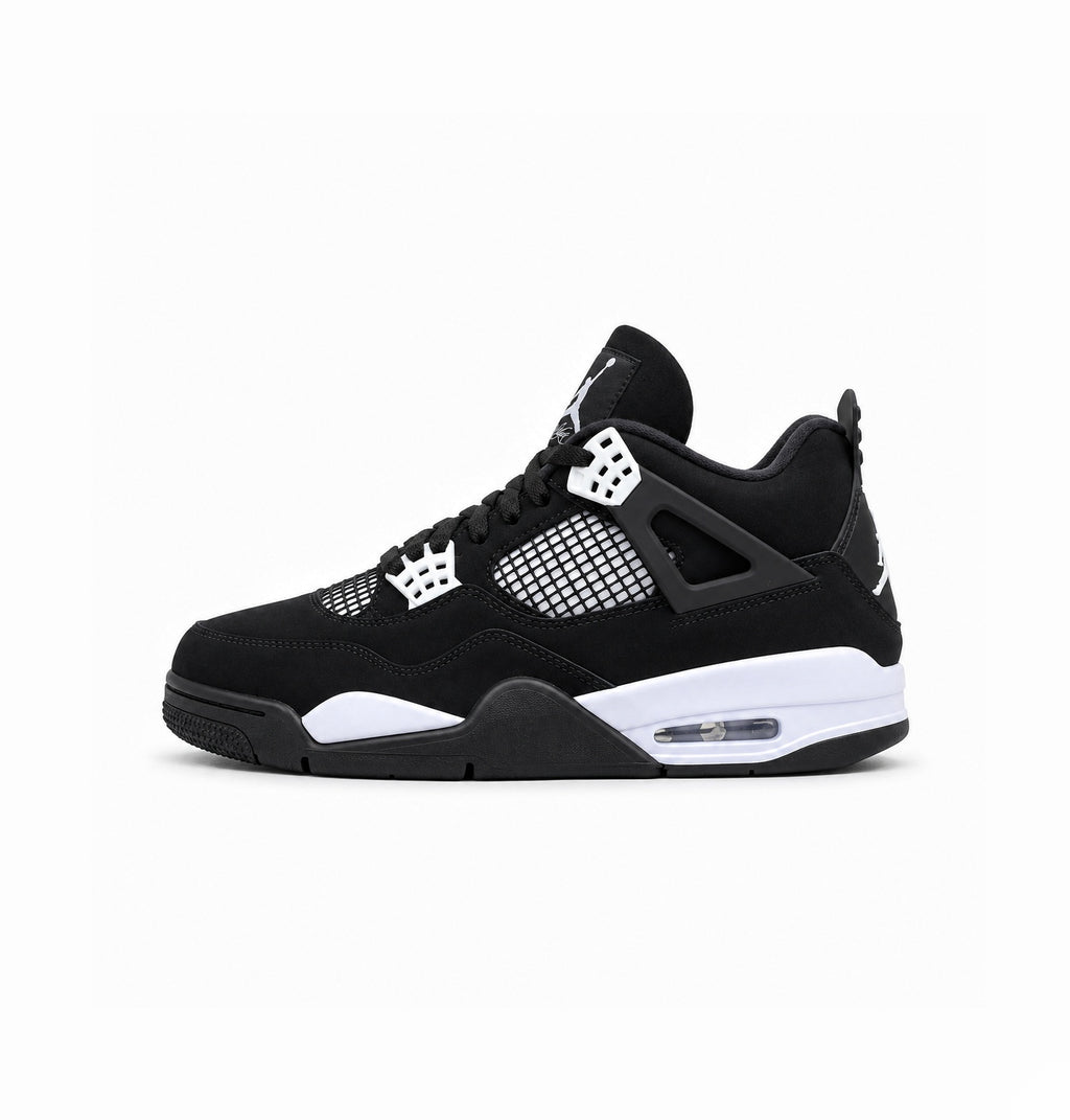 AIR JORDANS RETRO 4 BLACK WHITE