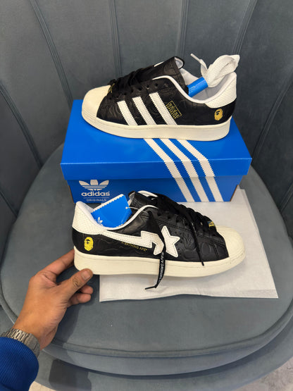 ADIDAS ORIGINAL SUPERSTAR BLACK BAPE