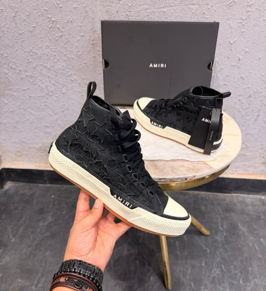 AMIRI USA MUJER STAR HIGH BLACK SNEAKERS
