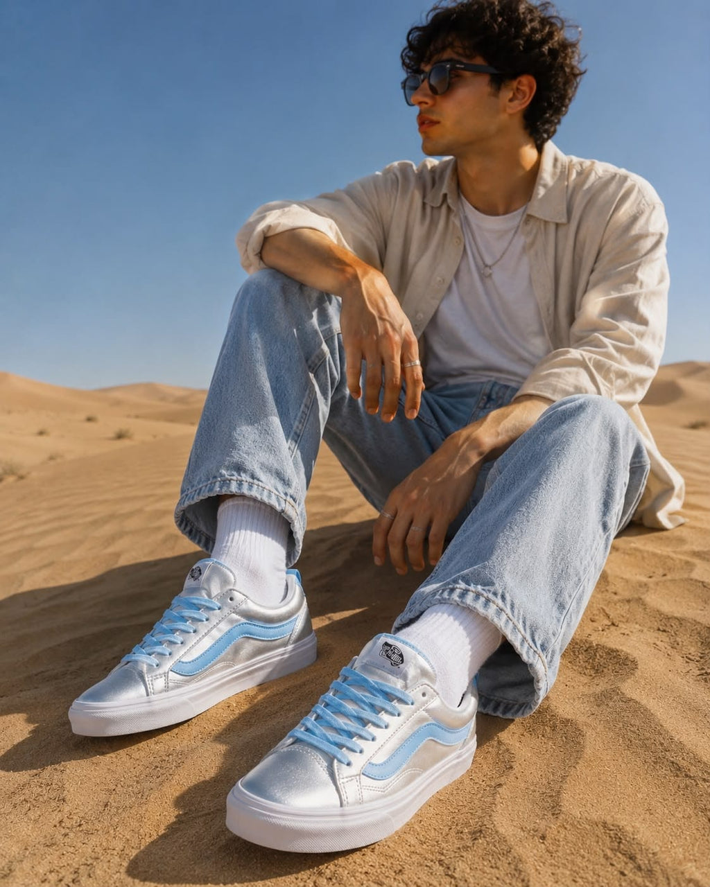 VANS OLD SKOOL KNU METALLIC SKY