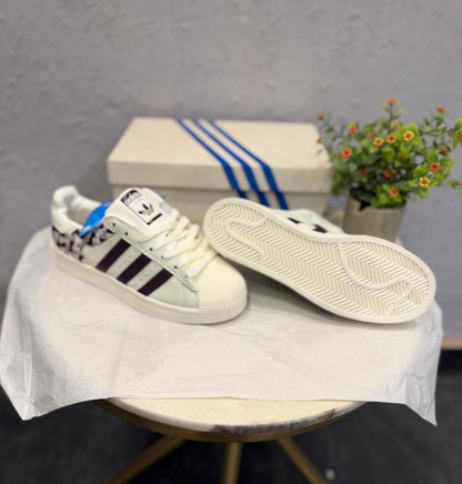 ADIDAS  ORIGINALS SUPERSTAR WOVEN WHITE BLACK