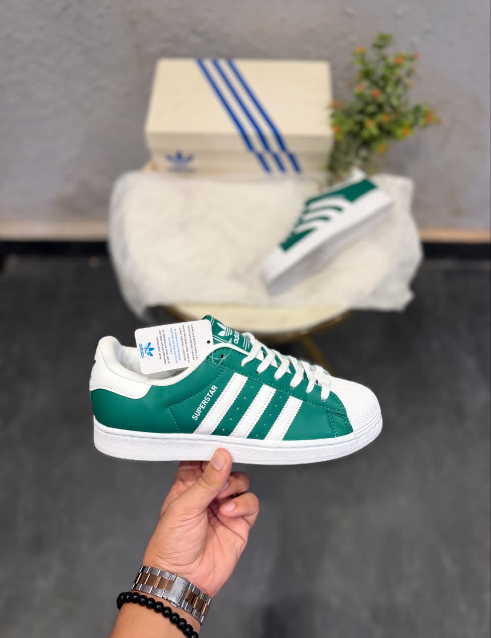 ADIDAS ORIGINALS SUPERSTAR LIGHT GREE