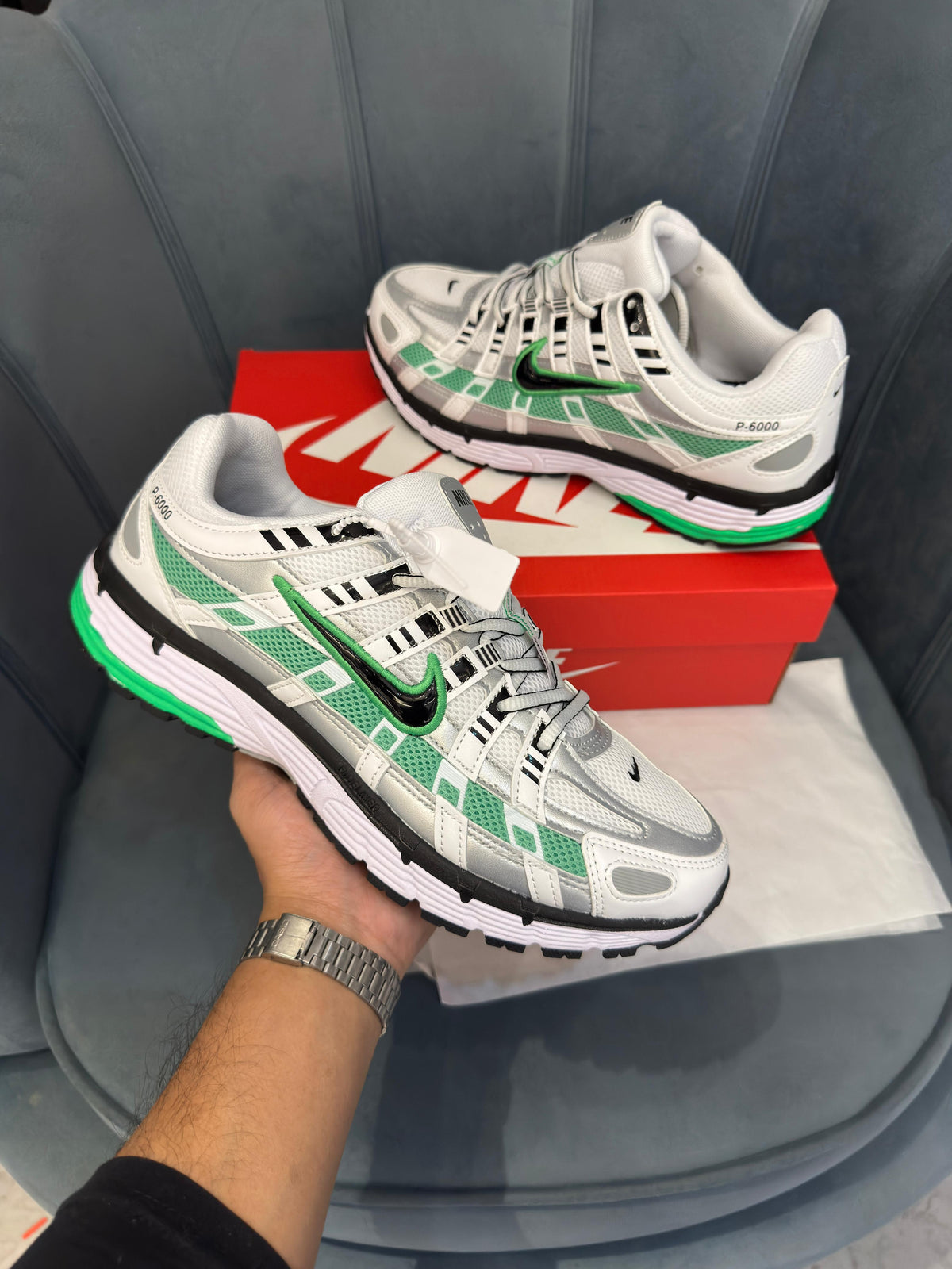 NIKE P6000 TRAINER METALLIC GREEN