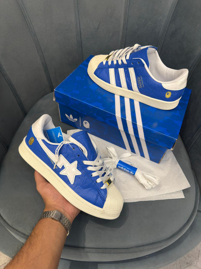 ADIDAS ORGINAL SUPERSTAR BAPE SKY BLUE