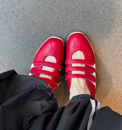 ADIDAS ORIGINAL ANFU  MARRY JANE LEATHER JANE RED
