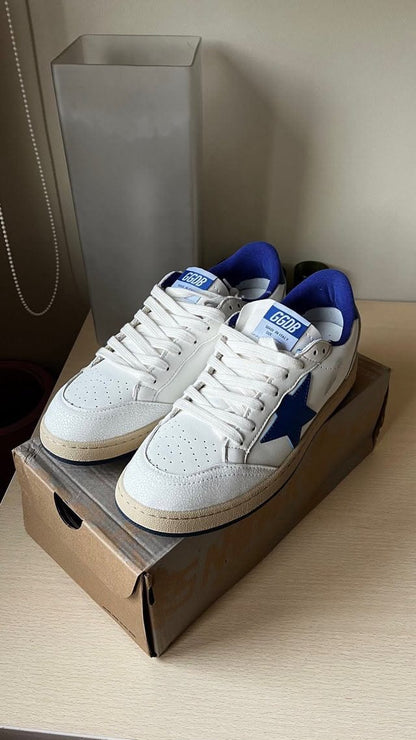 ADIDAS GOLDEN GOOSE BALL STAR WHITE BLUE SNEAKERS