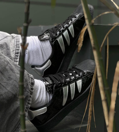 ADIDAS ORIGINAL SUPERSTAR PREDATOR BLACK SILVER