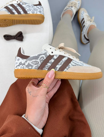 ADIDAS SAMBA FLORAL LACE OVERLAY