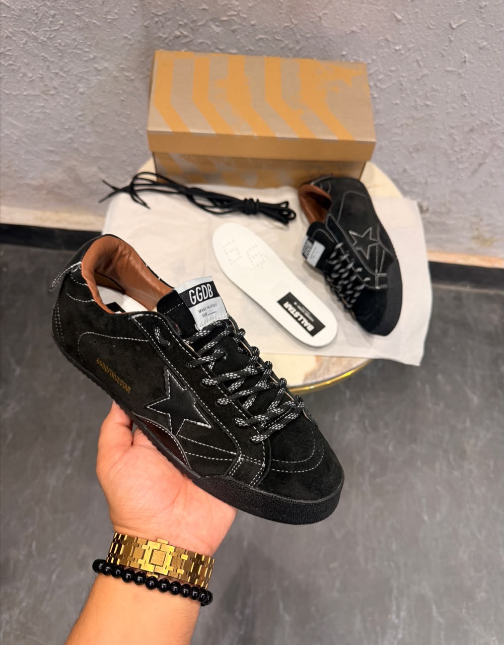 ADIDAS GOLDEN GOOSE TRUE STAR TRIPLE BLACK