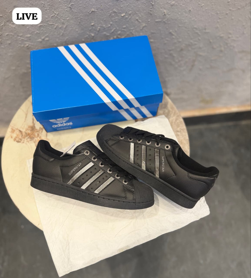 ADIDAS ORGINALS SUPERSTAR 2ND BLACK SILVER