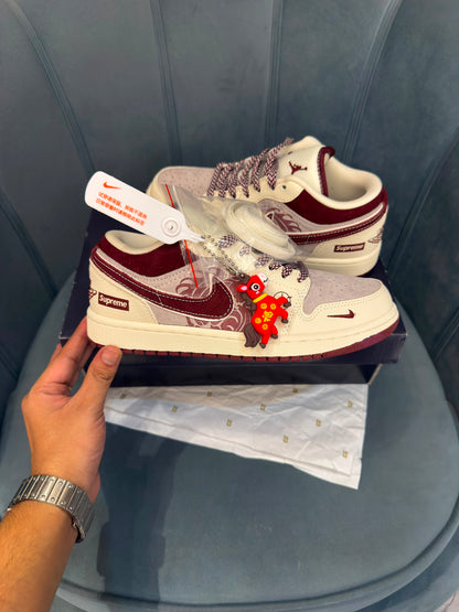 AIR JORDANS LOW x SUPREME "YEAR OF HORSE'
