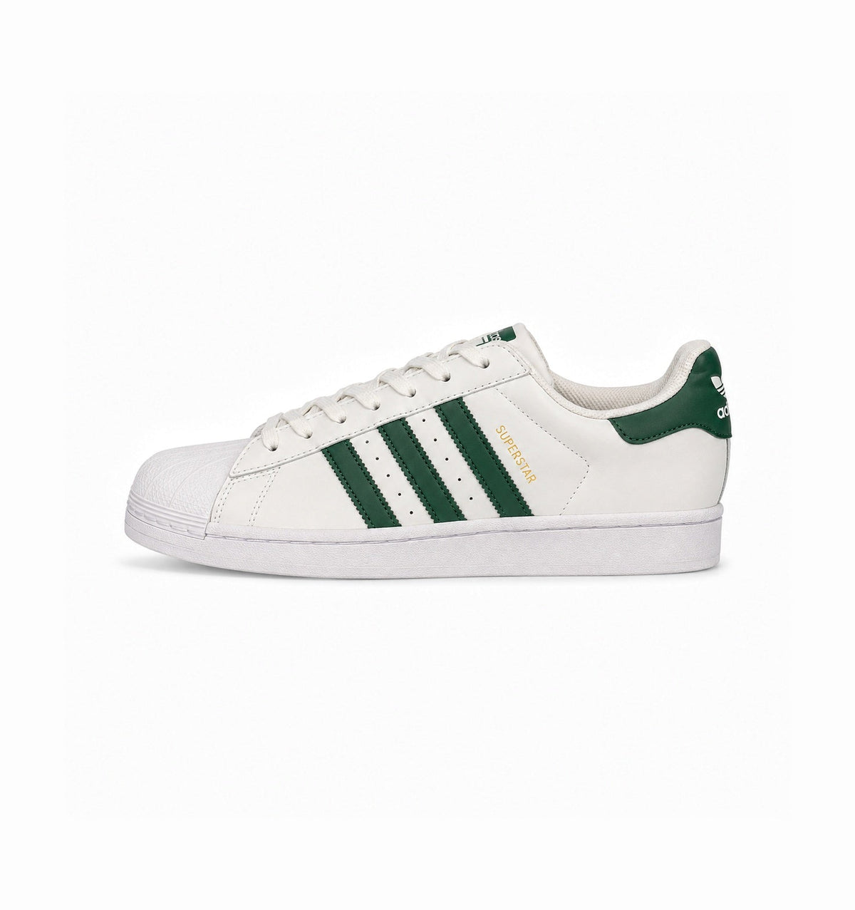 ADIDAS  ORIGINALS SUPERSTAR WHITE GREEN