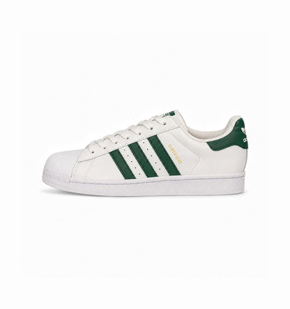 ADIDAS  ORIGINALS SUPERSTAR WHITE GREEN