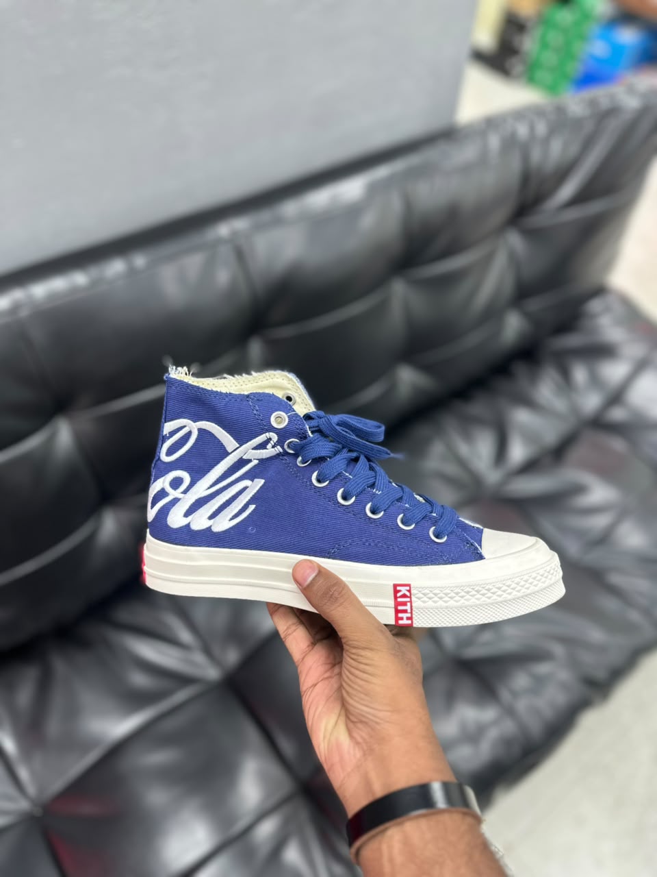 KITH X COCO-COLA X CONVERSE CHUCK 70 HI BLUE