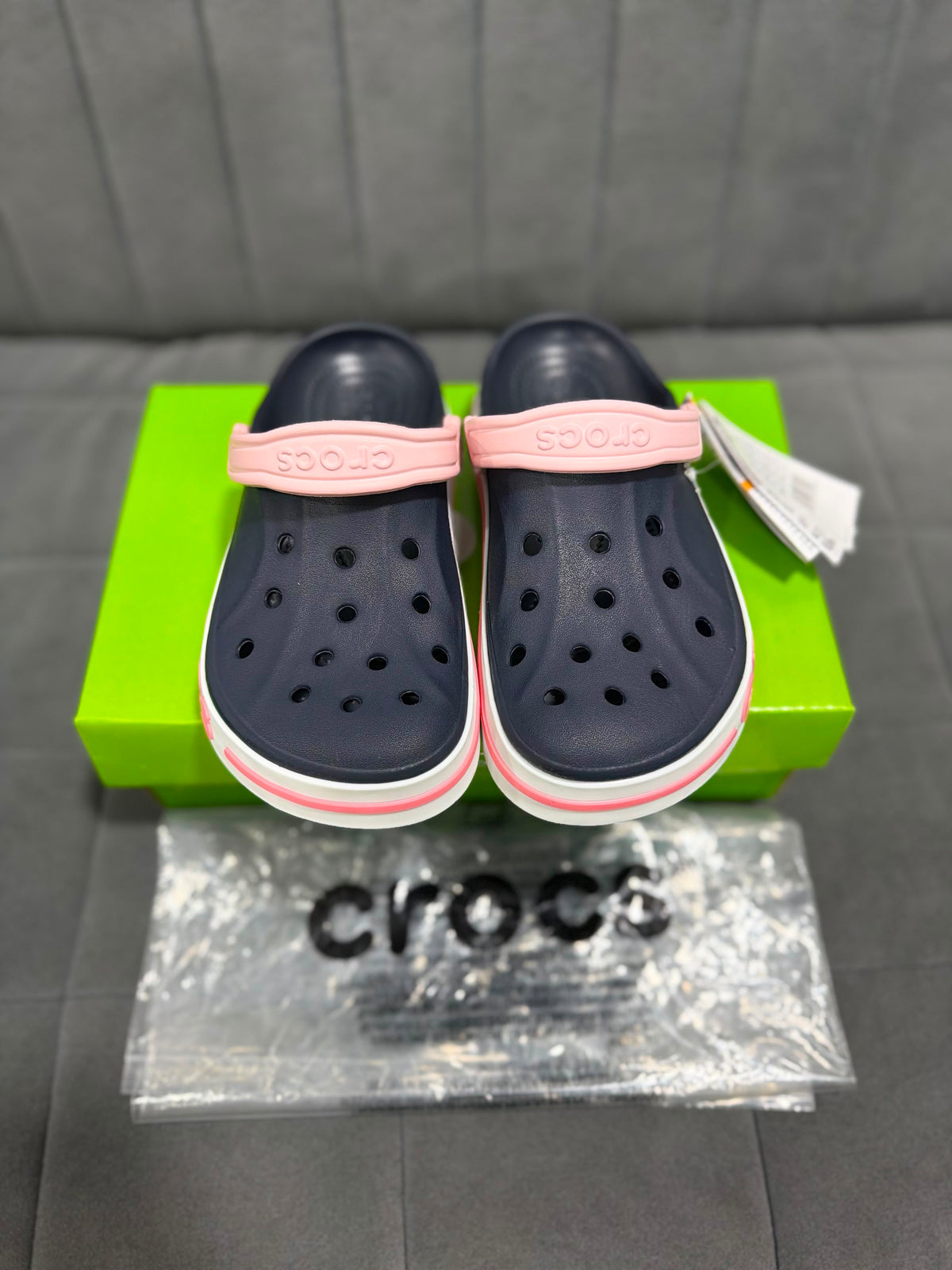 CROCS BAYABAND NAVY PINK