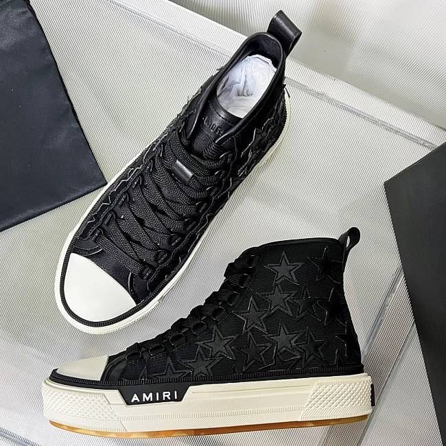 AMIRI USA MUJER STAR HIGH BLACK SNEAKERS