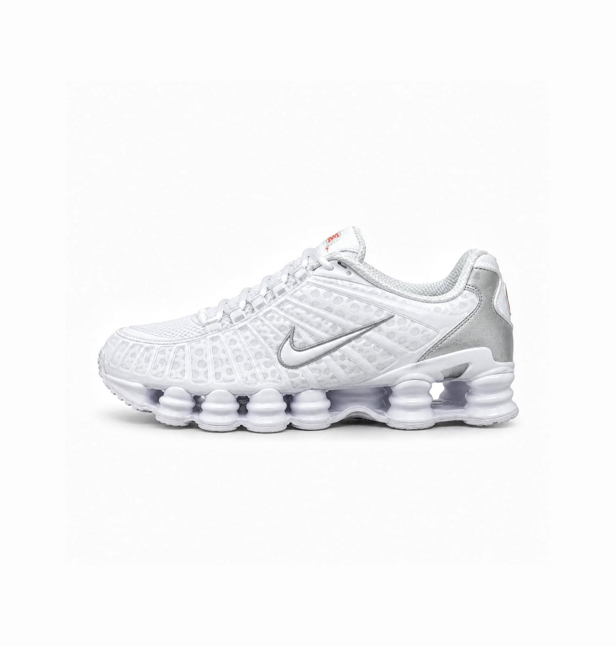 NIKE SHOX TLWHITE METALLIC SILVER