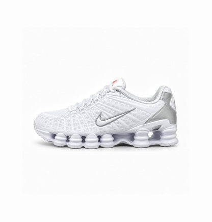 NIKE SHOX TLWHITE METALLIC SILVER
