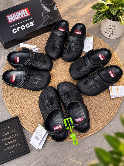 CROCS X  SPIDERMAN BLACK CLOG