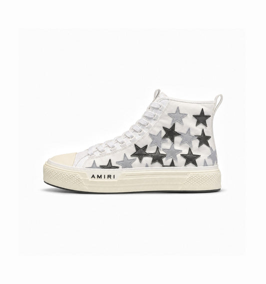AMIRI  USA MUJER STAR HIGH WHITE SNEAKERS