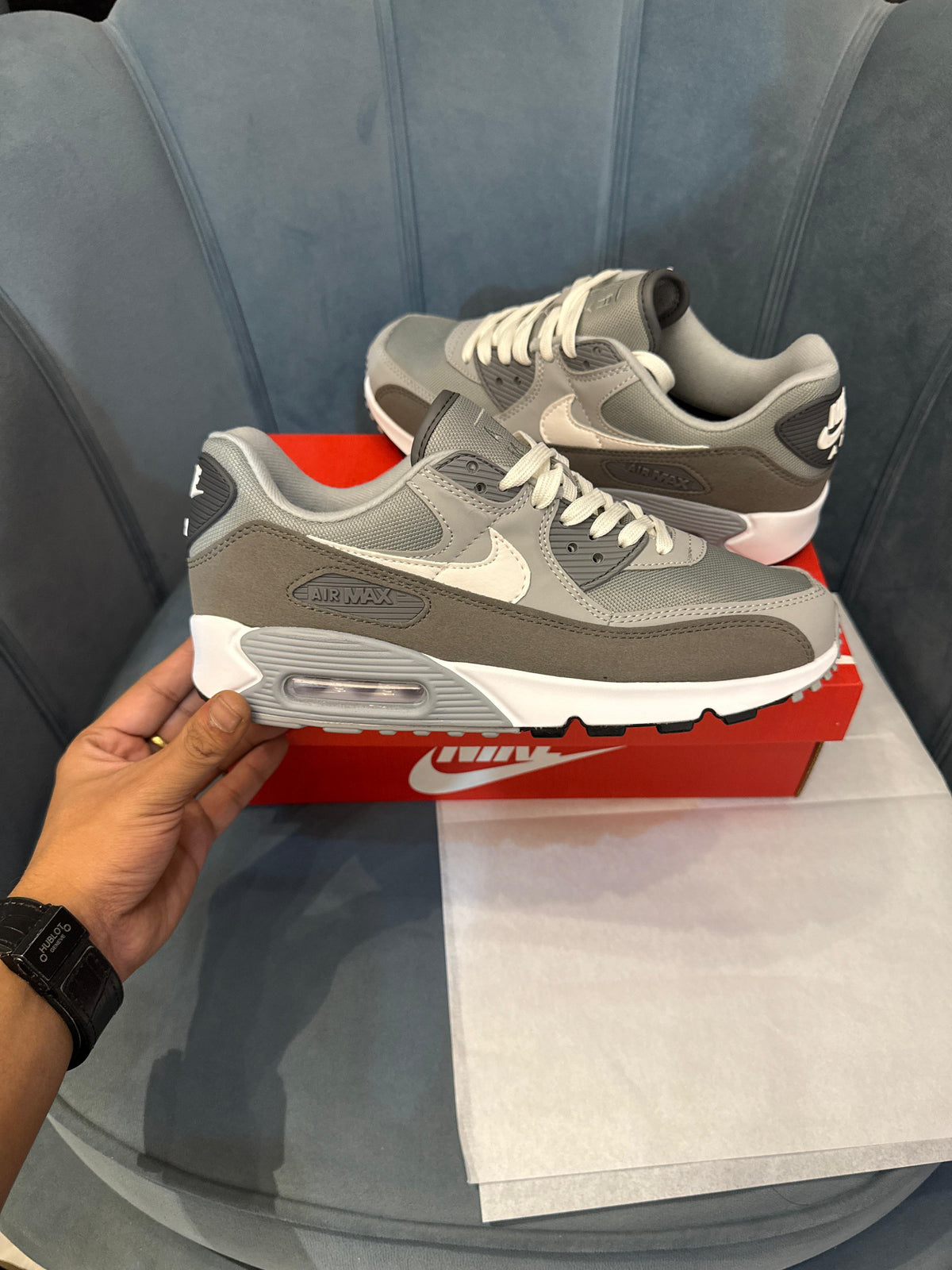 NIKE AIRMAX 90 LIGHT SMOKE GREY