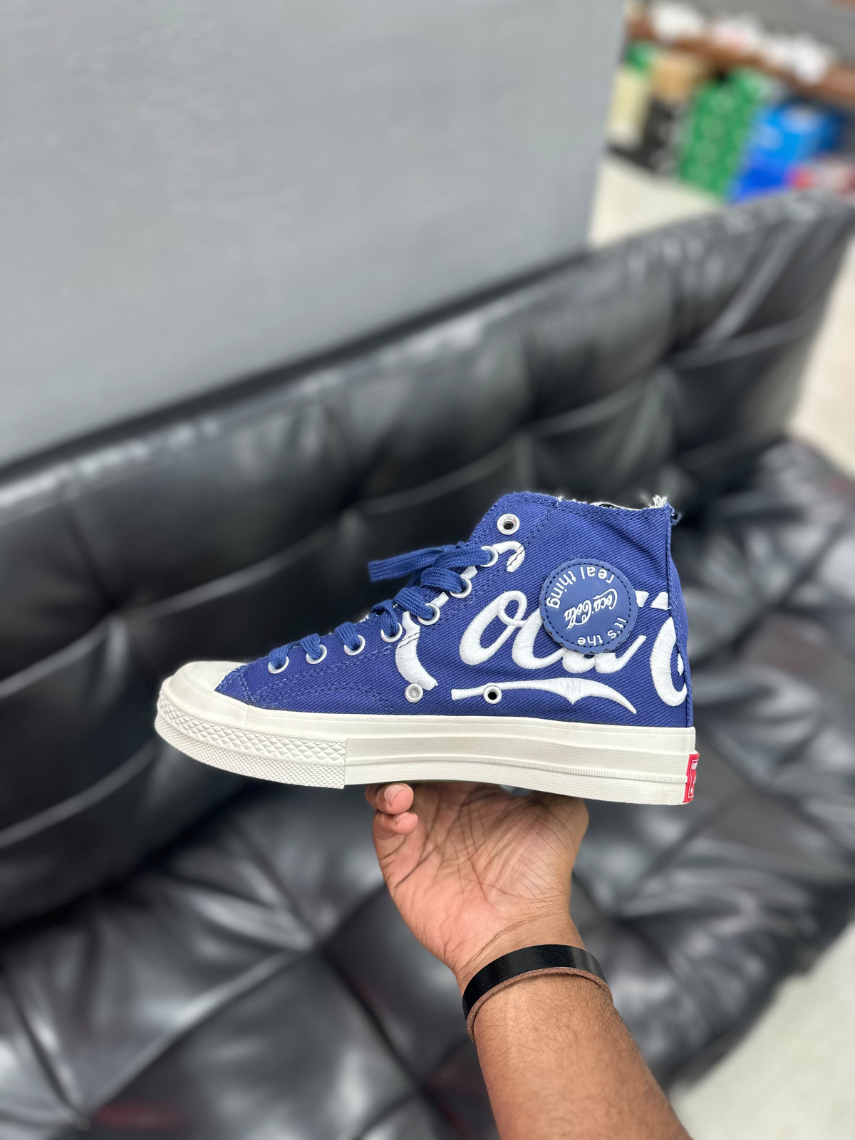 KITH X COCO-COLA X CONVERSE CHUCK 70 HI BLUE