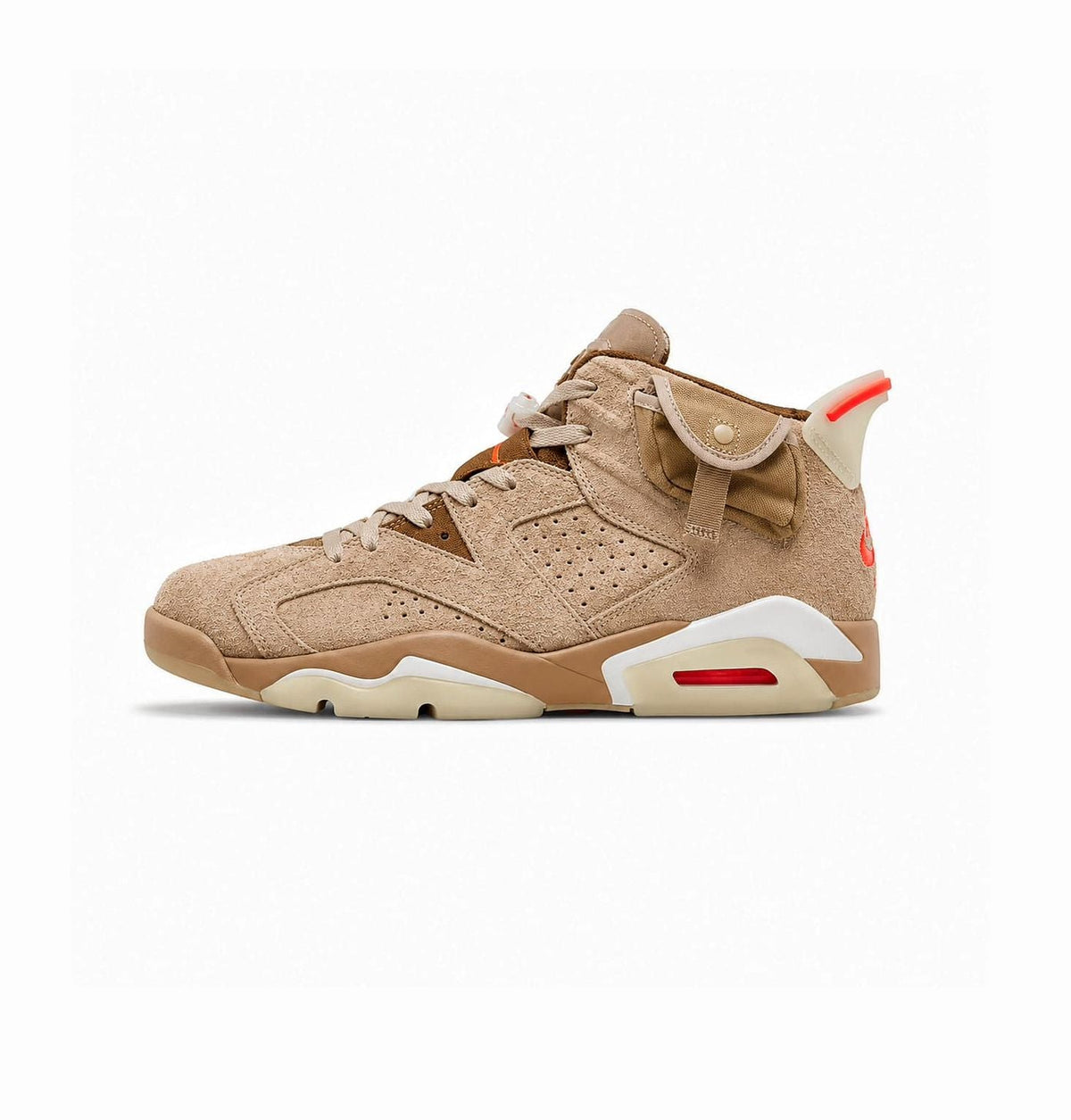NIKE AIR JORDAN 6 RETRO TRAVIS SCOTT BRITISH  KHAKI