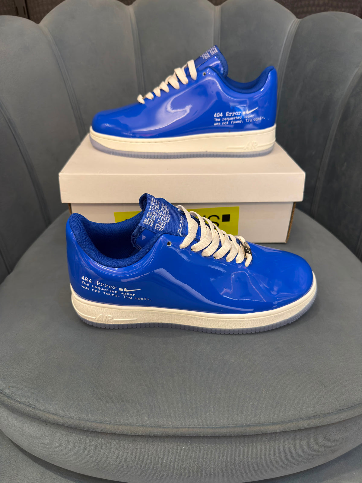 NIKE AIRFORCE ONE SWOOSH ERROR BLUE