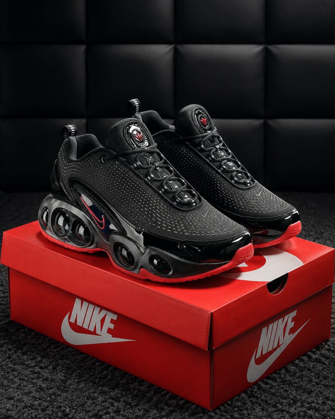 NIKE NOCTA GLIDE BLACK RED