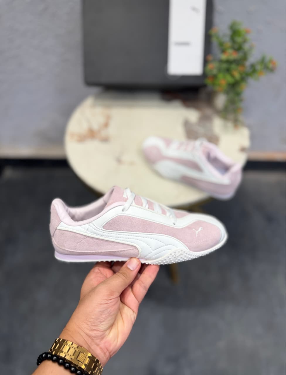 PUMA SPEED CAT BELLA V2 PINK WHITE