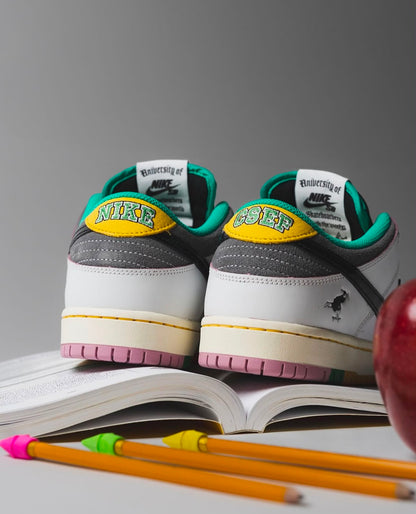 NIKE SB DUNK LOW PRO X CSEF WHITE AND BLACK