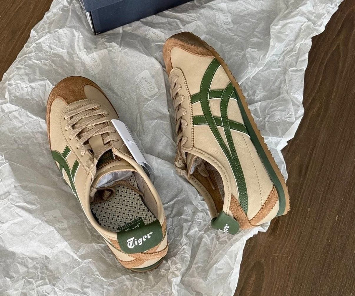 ONITSUKA TIGER BEIGE GREEN