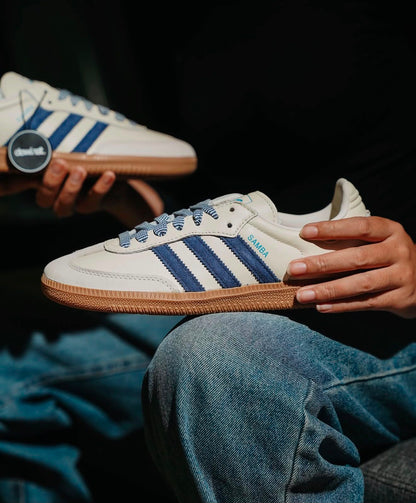 ADIDAS SAMBA OG OF WHITE DARK BLUE
