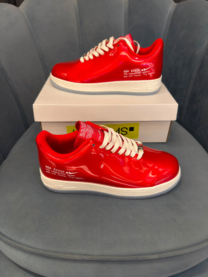 NIKE AIRFORCE ONE SWOOSH ERROR RED