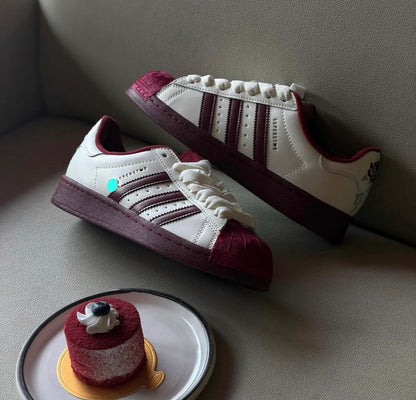 ADIDAS ORIGINALS SUPERSTAR WINE WHITE CHERRY