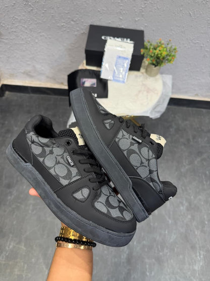 COACH UAS LOW GREY TRAINERS