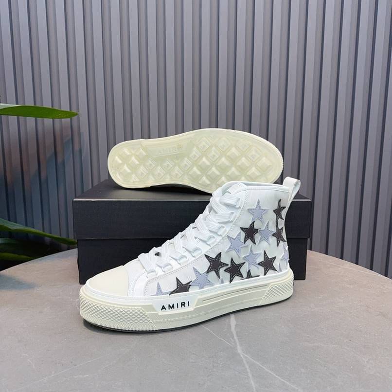 AMIRI  USA MUJER STAR HIGH WHITE SNEAKERS
