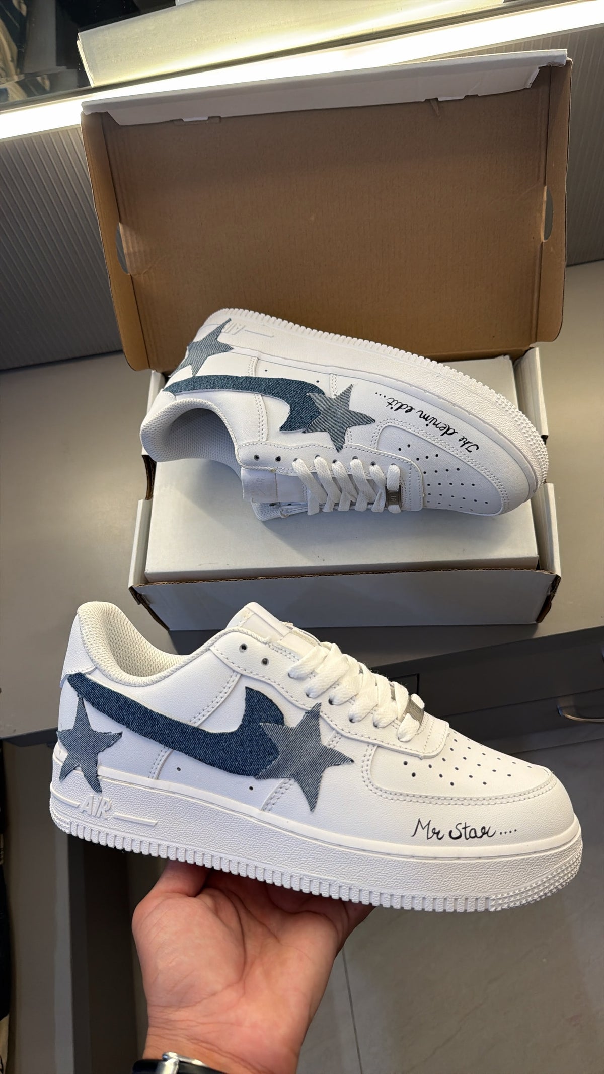 NIKE AIRFORCE ONE DENIM EDITION CUSTOMIZED (Copy)