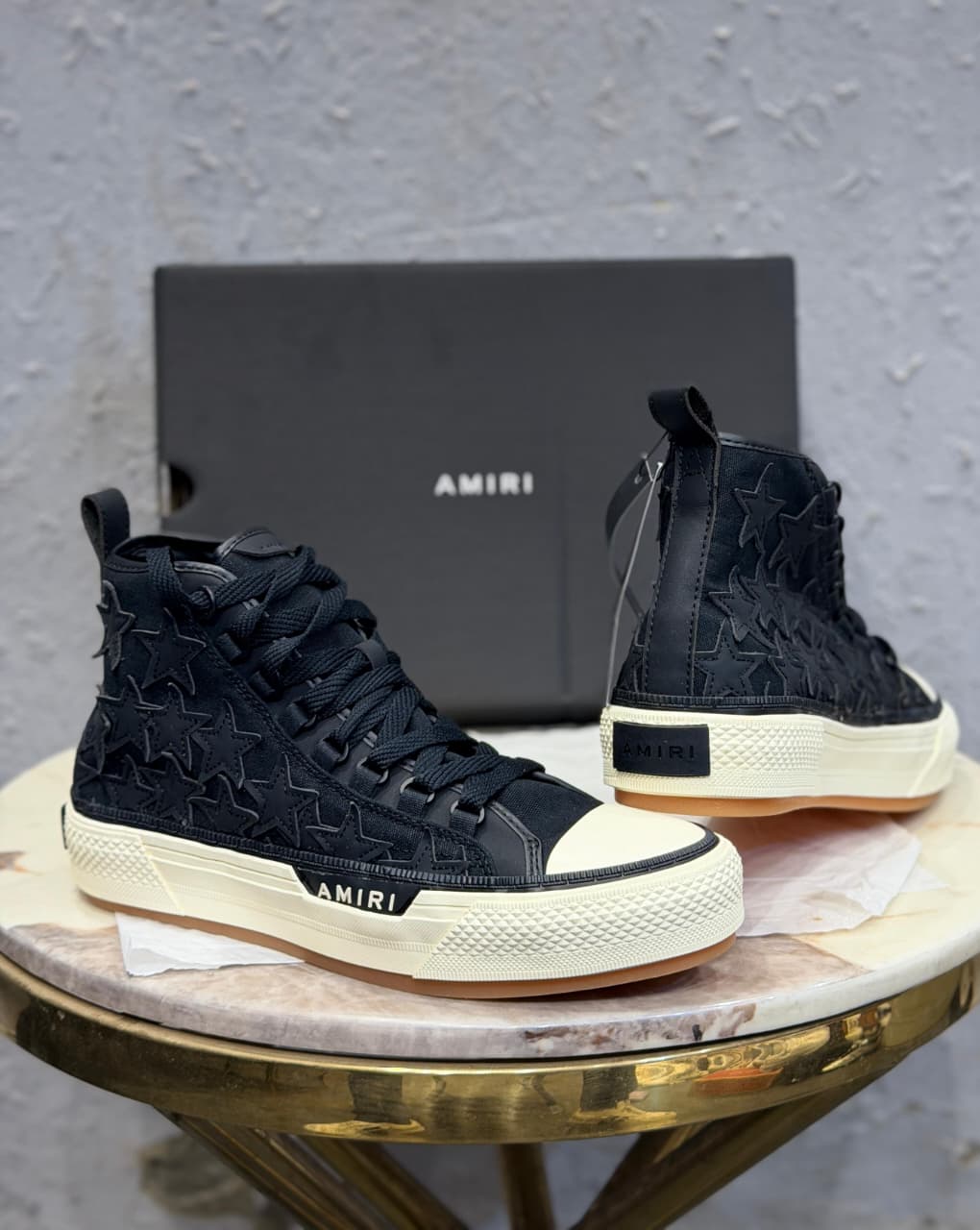 AMIRI USA MUJER STAR HIGH BLACK SNEAKERS