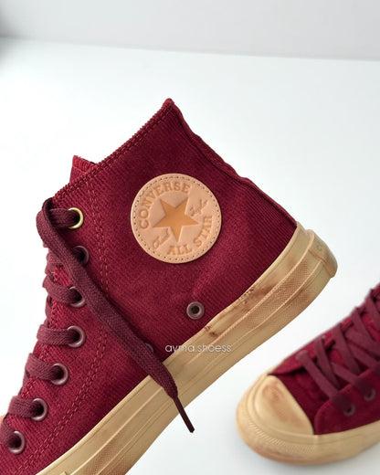 CONVERSE CHUCK MID WONKA CHERRY BROWN