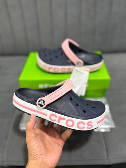 CROCS BAYABAND NAVY PINK