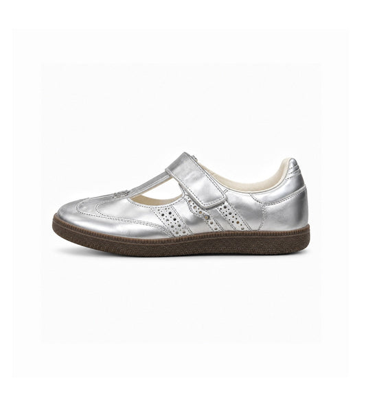 ADIDAS ORIGINAL SAMBA MARRY JANE METALLIC SILVER