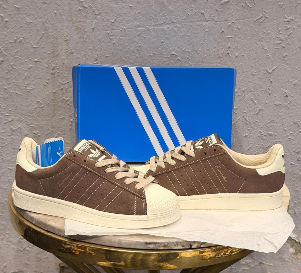 ADIDAS  ORIGINALS SUPERSTAR BROWN EARTH
