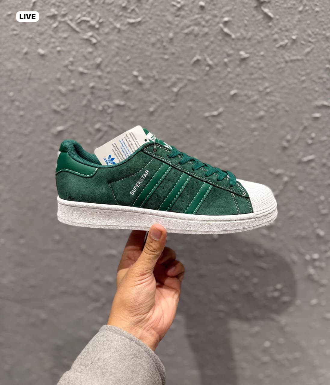ADIDAS ORIGINALS SUPERSTAR  DARK GREEN
