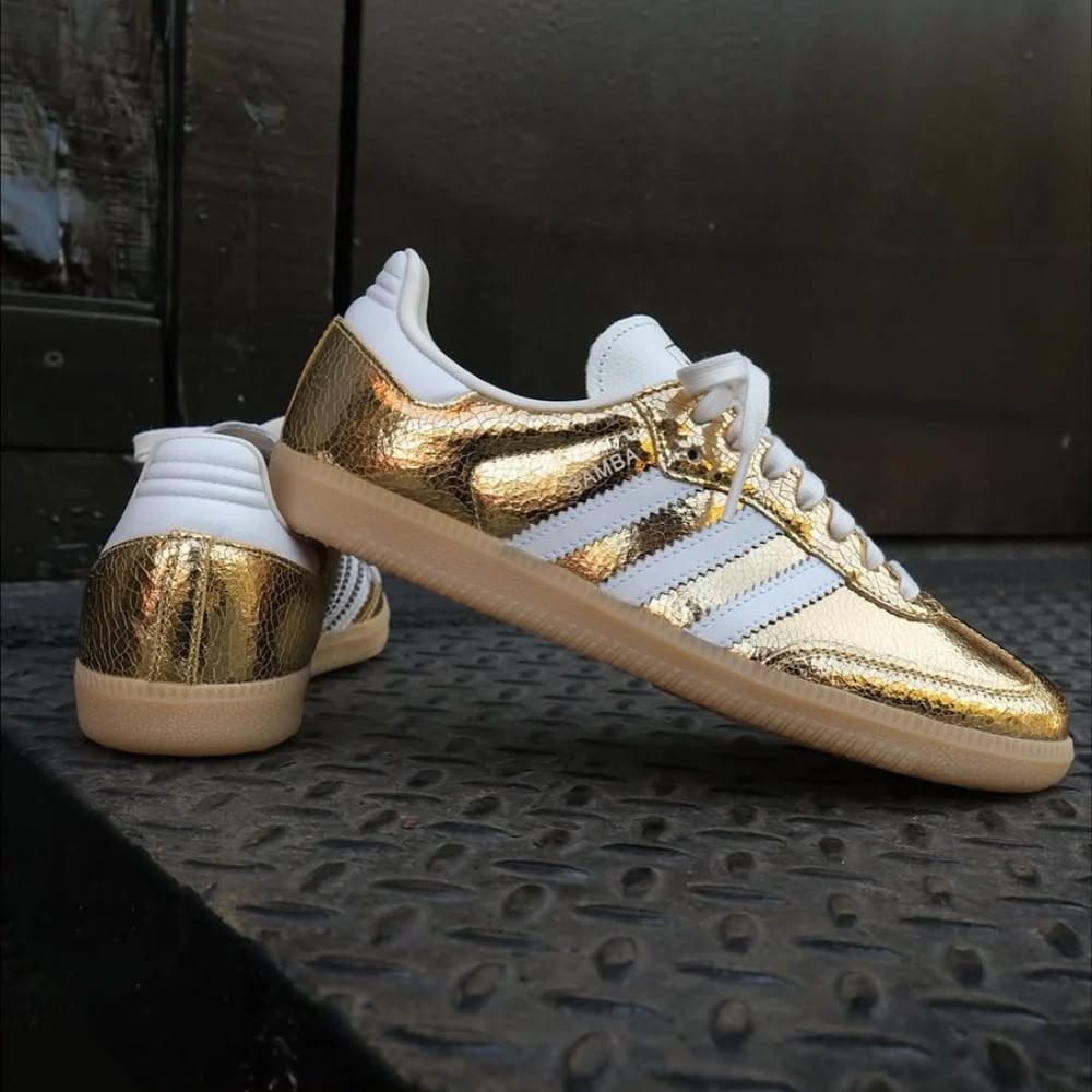 ADIDAS ORIGINALS SAMBA GOLDEN WHITE