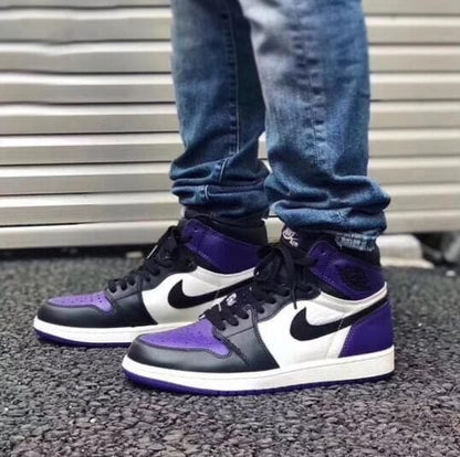 AIR JORDANS RETRO 1 MID PURPLE COURT
